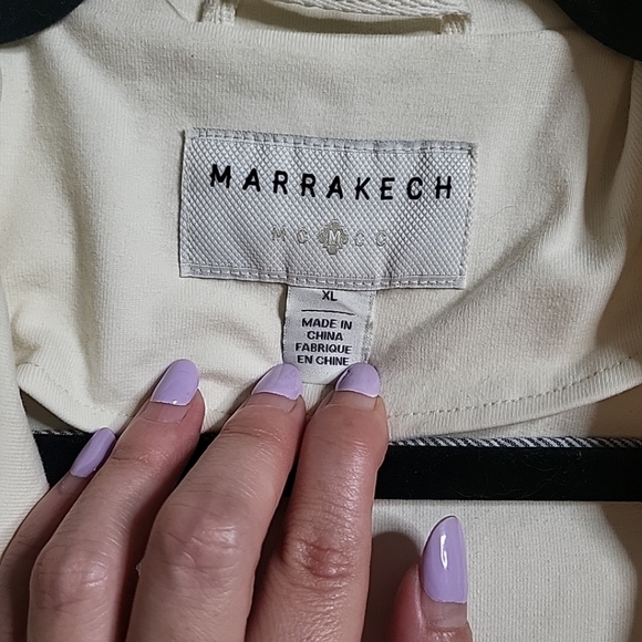 Marrakech Motorcycle Jacket Moto Cream - XL Extra Large. MSRP $158 - Picture 6 of 13